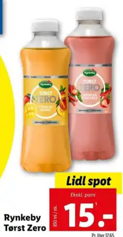Lidl Rynkeby Tørst Zero tilbud