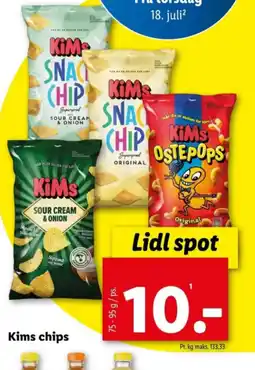 Lidl Kims chips tilbud