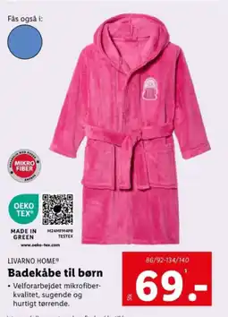 Lidl Badekåbe til børn tilbud