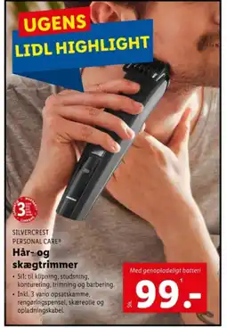 Lidl Hår-og skægtrimmer tilbud