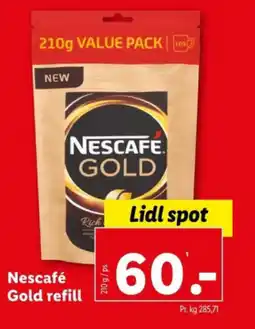 Lidl Nescafé Gold refill tilbud