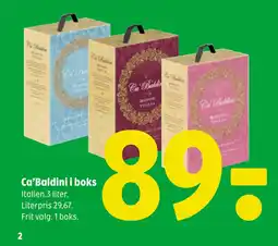 Coop 365 Ca’Baldini i boks tilbud