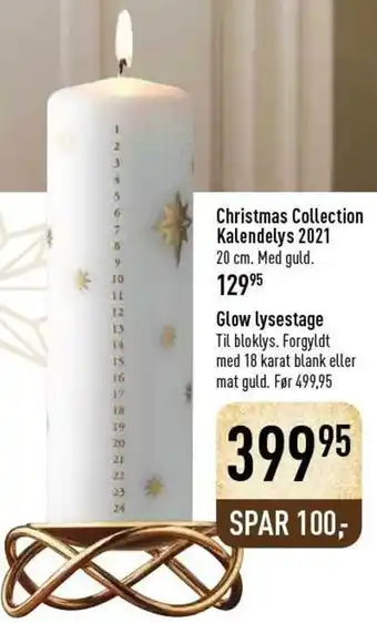 Imerco Christmas Collection Kalendelys 2021 tilbud