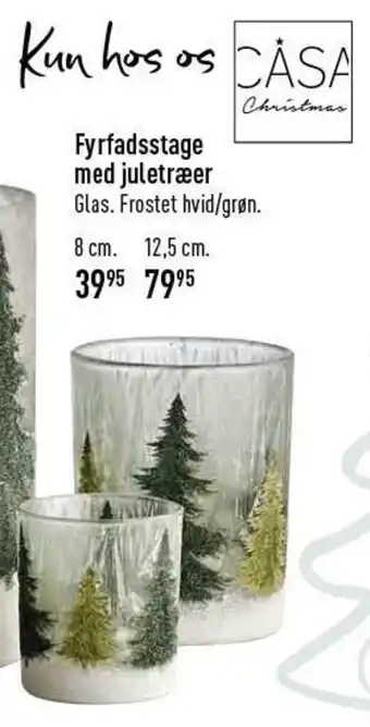 Imerco Fyrfadsstage Med Juletræer 8 cm tilbud