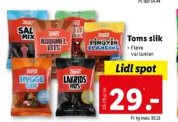 Lidl Slikposer tilbud