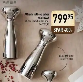 Imerco Alfredo Salt-Og Peber Kværnsæt 20 cm tilbud