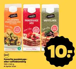 Netto Favorita pandekage- eller vaffelblanding tilbud