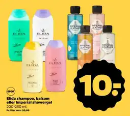 Netto Elida shampoo, balsam eller Imperial showergel tilbud