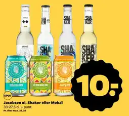 Netto Jacobsen øl, Shaker eller Mokaï tilbud