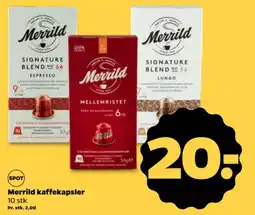 Netto Merrild kaffekapsler tilbud
