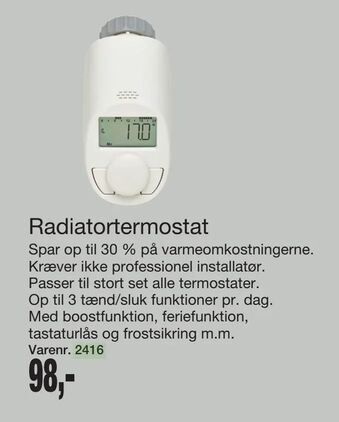 Harald Nyborg Radiatortermostat tilbud