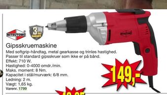 Gipsskruemaskine