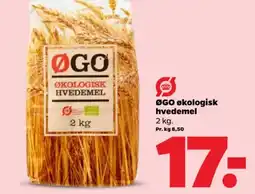 Netto ØGO økologisk hvedemel 2 kg. tilbud