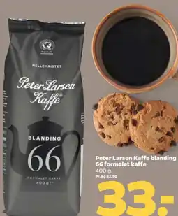 Netto Peter Larsen Kaffe blanding 66 formalet kaffe tilbud
