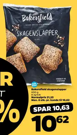 Netto Bakersfield skagenslapper tilbud