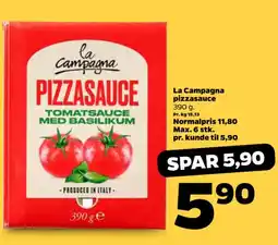 Netto La Campagna pizzasauce tilbud