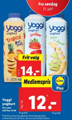 Lidl Yoggi yoghurt tilbud