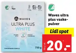 Lidl Waves ultra plus vaske- pulver tilbud