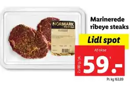 Lidl Marinerede ribeye steaks tilbud