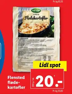 Lidl Flensted fløde- kartofler tilbud