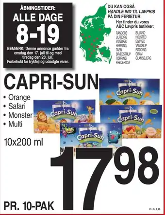 ABC Lavpris CAPRI-SUN tilbud