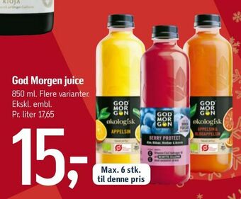 Føtex God Morgen juice tilbud
