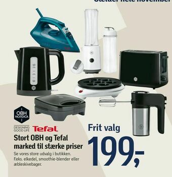 Føtex Stort OBH og Tefal marked til stærke priser tilbud