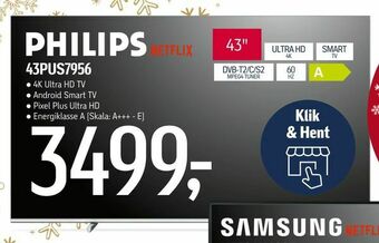 Føtex Philips 43pus7956 tilbud