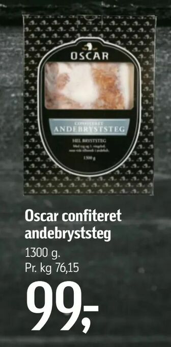 Føtex Oscar confiteret andebryststeg tilbud