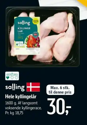 Føtex Hele kyllingelår tilbud