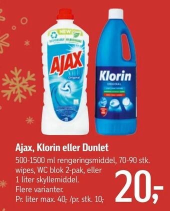 Føtex Ajax, Klorin eller Dunlet tilbud