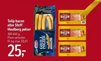 Føtex Tulip bacon eller Steff Houlberg pølser tilbud