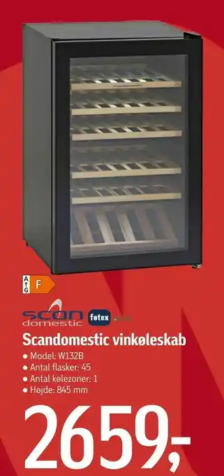 Føtex Scandomestic vinkøleskab tilbud