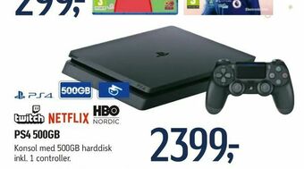 Føtex Ps4 500gb tilbud