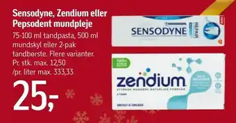 Føtex Sensodyne, Zendium eller Pepsodent mundpleje tilbud