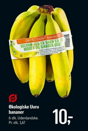 Føtex Økologiske Uuru bananer tilbud