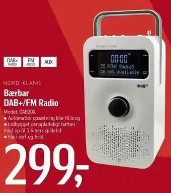 Føtex Bærbar DAB+/FM Radio tilbud
