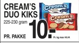 ABC Lavpris CREAM'S DUO KIKS tilbud