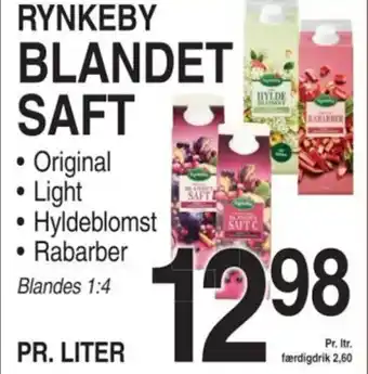 ABC Lavpris RYNKEBY BLANDET SAFT tilbud