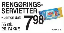 ABC Lavpris RENGØRINGS- SERVIETTER tilbud