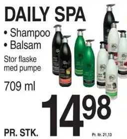 ABC Lavpris DAILY SPA • Shampoo • Balsam tilbud