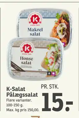 SPAR K-Salat Pålægssalat tilbud