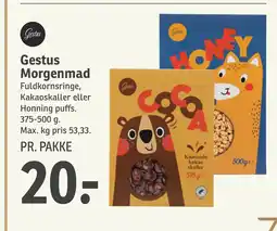 SPAR Gestus Morgenmad tilbud