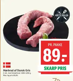SPAR Mørbrad af Dansk Gris tilbud