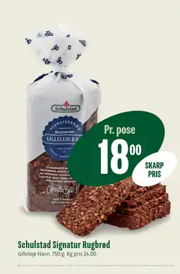 Min Købmand Schulstad Signatur Rugbrød tilbud