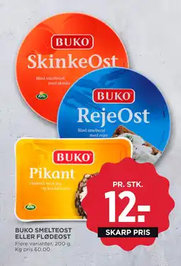MENY BUKO SMELTEOST ELLER FLØDEOST tilbud