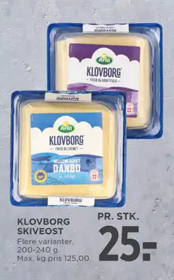 MENY KLOVBORG SKIVEOST tilbud