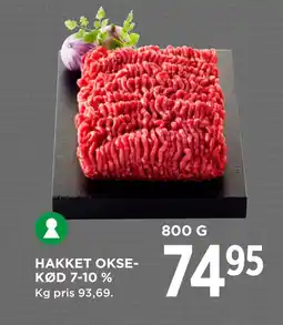 MENY HAKKET OKSEKØD 7 10 % tilbud