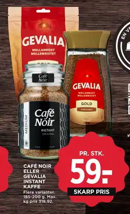 MENY CAFÉ NOIR ELLER GEVALIA INSTANT KAFFE tilbud