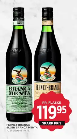 MENY FERNET-BRANCA ELLER BRANCA MENTA tilbud